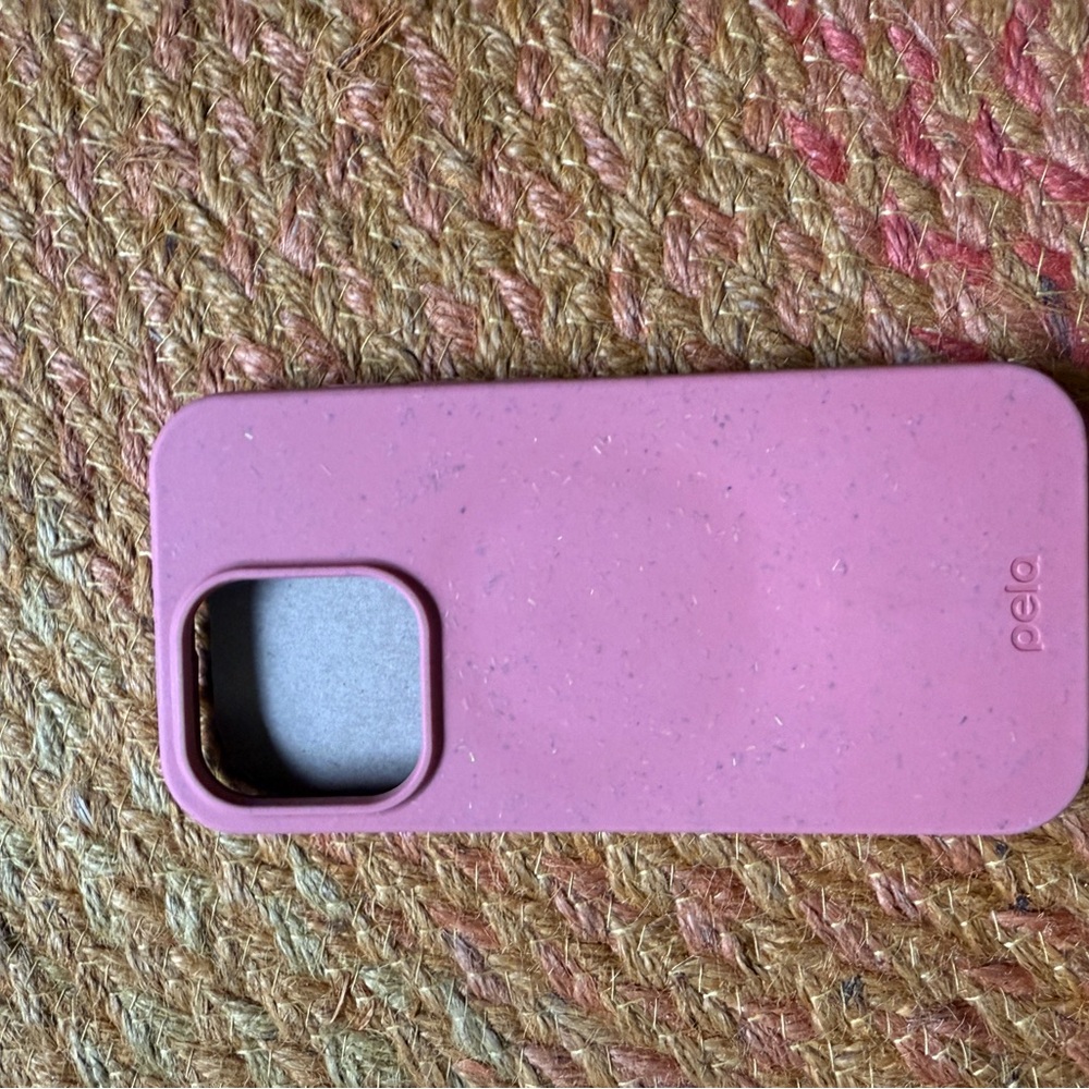 Eco-Friendly Pink/Terracotta Pela iPhone 16 Pro Case